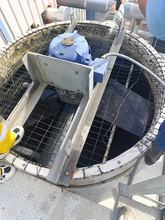 Estado inicial del sistema antes del mantenimiento.